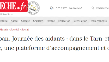 Le Pôle Partenaires Aidants 82 dans la dépêche du Tarn-et-Garonne