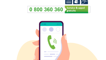 Le 0 800 360 360 ? Un numéro unique, accessible gratuitement, pour vous aider